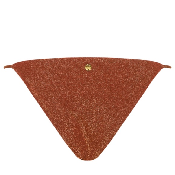 Nookie String Bikini Bottom in Bronze Lurex Size M from REVOLVE - Picture 3 of 5